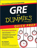 fast and focused test preparation : Gre for dummies : quick prep