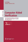 Computer aided verification : 31st International Conference, CAV 2019, New York City, NY, USA, July 15-18, 2019, proceedings