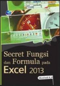Secret Fungsi dan Formula pada Excel 2013