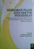 Kebijakan pajak atas sektor pendidikan