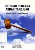 Putusan perkara Akbar Tanjung analisis yuridis para ahli hukum